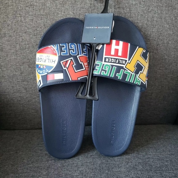 Tommy Hilfiger Flag Logo Slide Sandle - Picture 1 of 3